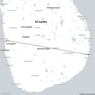 tourhub | Today Voyages | Arugam bay SL/007/E | Tour Map