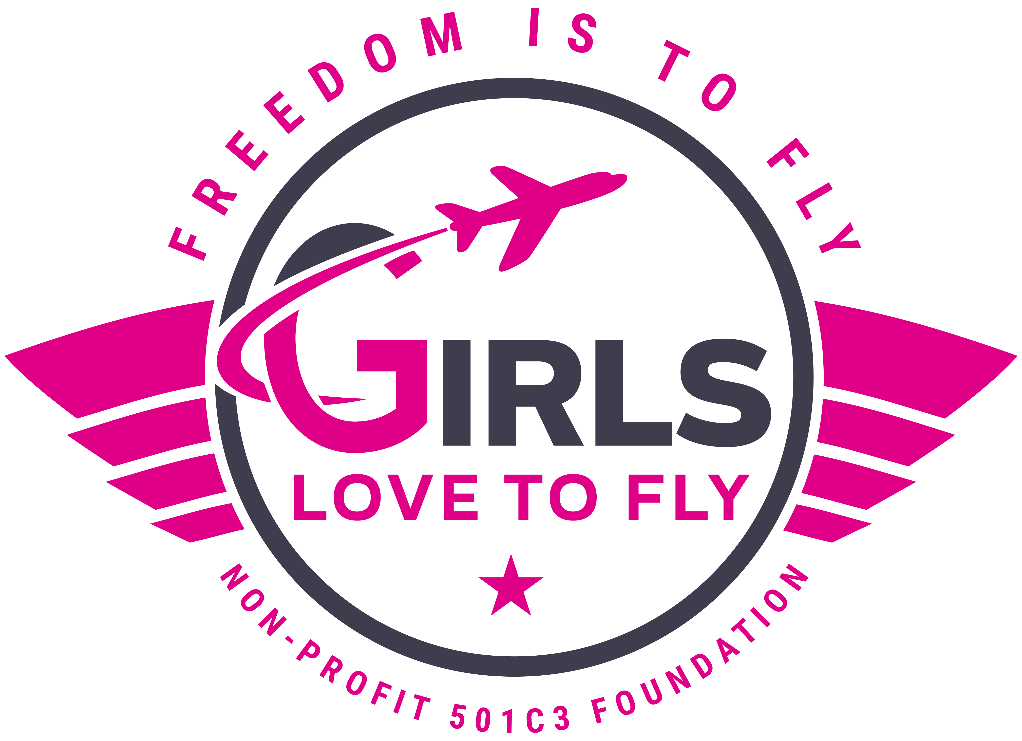 Girls Love To Fly logo