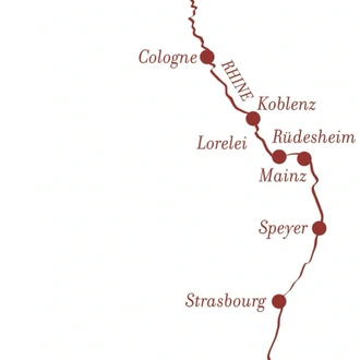tourhub | A-ROSA River Cruises | NEW: Rhine Legends | Tour Map