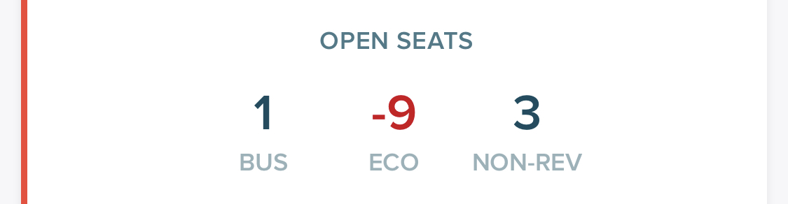 staff travel seat availability