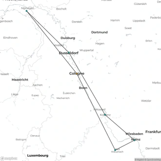 tourhub | A-ROSA River Cruises | Rhine Experience Koblenz | Tour Map