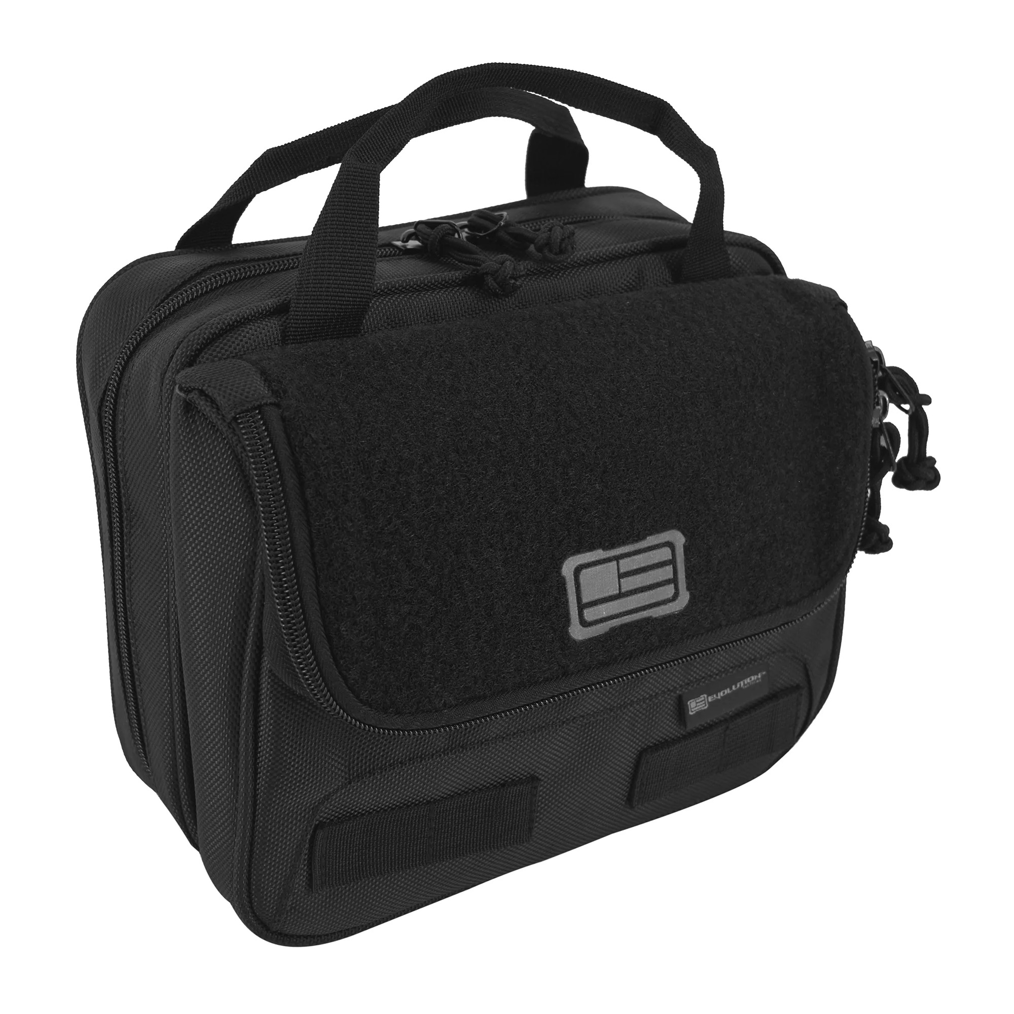 Evolution Outdoor, Tactical 1680 Series, Tactical Double Pistol Case, Fits  2 Full Size Pistols, Polyester, Black, PATRIOTS AMMO & ARMS LLC, SHELBY  TOWNSHIP