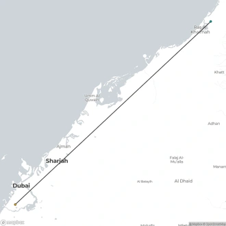 tourhub | Today Voyages | Dubai & The Northern Beaches | Tour Map