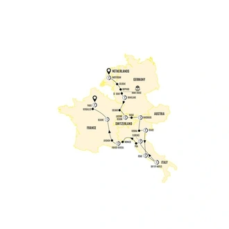tourhub | Costsaver | European Cavalcade | Tour Map