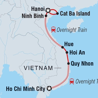 tourhub | Intrepid Travel | Essential Vietnam | Tour Map