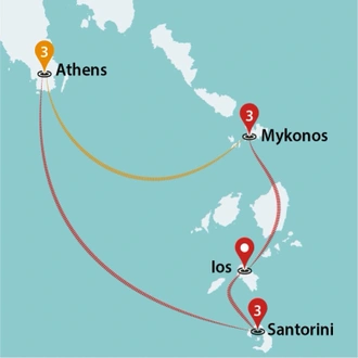 tourhub | Travel Talk Tours | Best of Greece 2024 | Tour Map