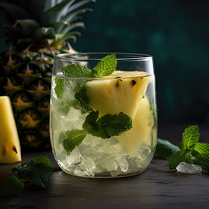 Tropical Pineapple Mint Cooler