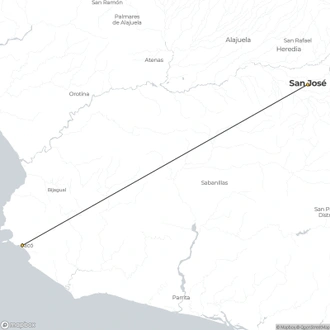 tourhub | Destination Services Costa Rica | Jaco Beach, Short Break | Tour Map