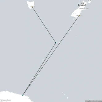 tourhub | Aurora Expeditions | Mawson's Antarctica | Tour Map