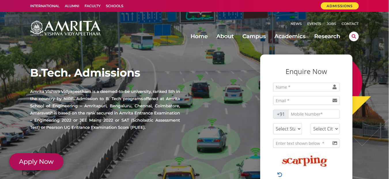 Amrita University Official Website