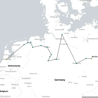 tourhub | CroisiEurope Cruises | From Amsterdam to Berlin (port-to-port cruise) | Tour Map