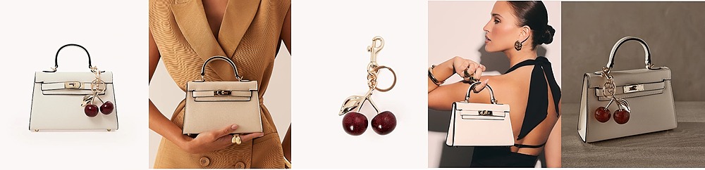 Hariette Hand Bag and Cherry Bag Charm by Billini