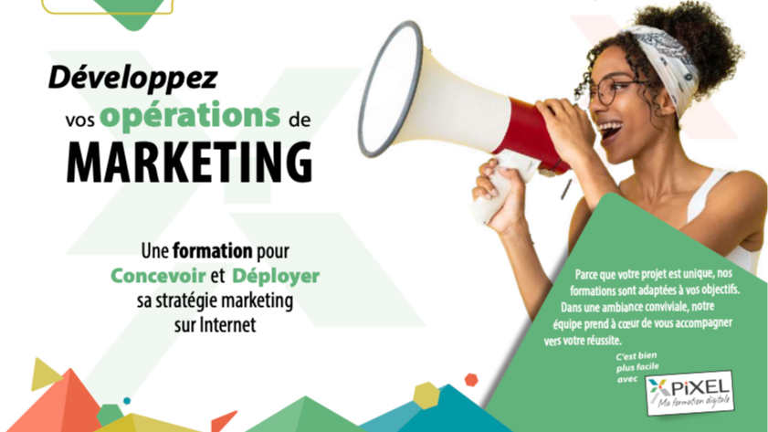 Représentation de la formation : Webmarketing 