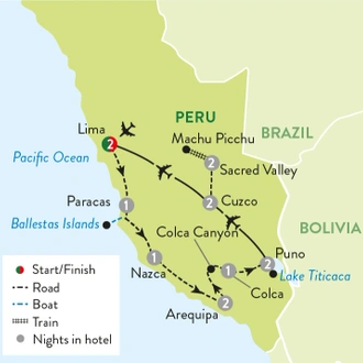 tourhub | Travelsphere | Epic Peru | Tour Map