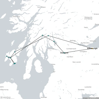 tourhub | Scottish Routes | Four-Day Islay Whisky Tour | Tour Map