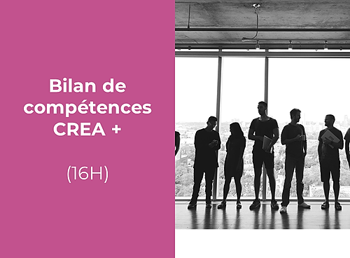 Représentation de la formation : Bilan de compétences CREA+ 16H 