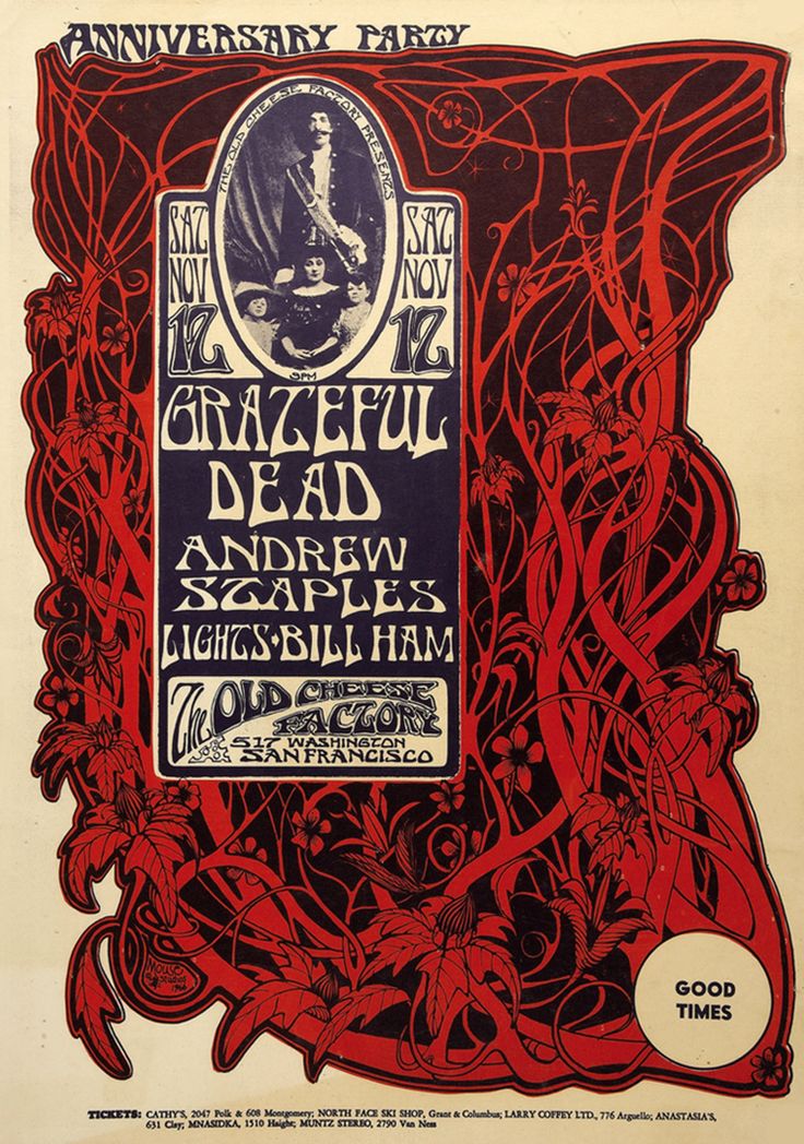 Grateful Dead San Francisco 1966 Stanley Mouse/Alton Kelley (OP-1 Edition)  | Collectionzz
