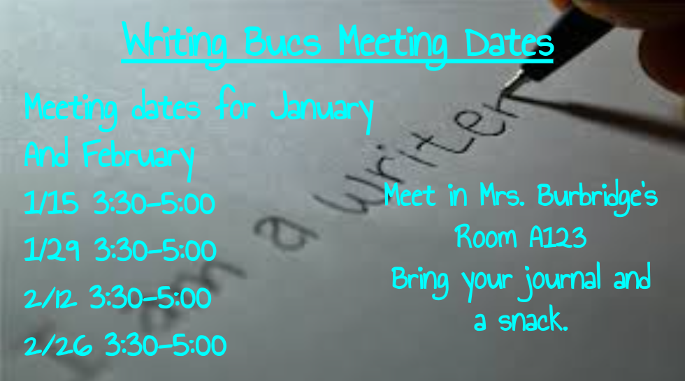 Writing Bucs Meeting Dates