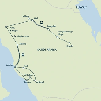 tourhub | Exodus Adventure Travels | Saudi Arabia Explorer | Tour Map