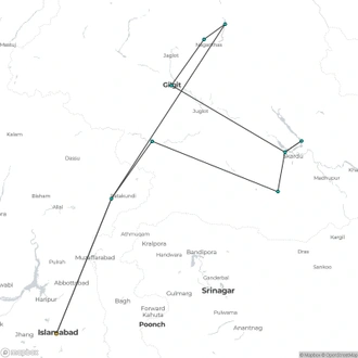 tourhub | Encounters Travel | Karakorum Highlights | Tour Map