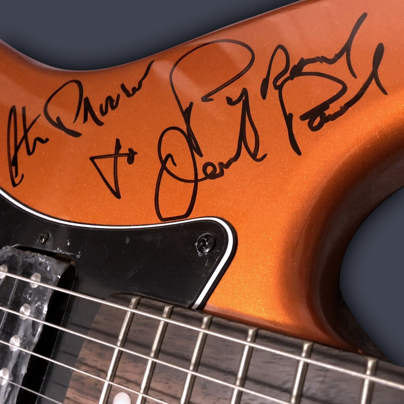 Toto Signed Fender Squier Guitar Collectionzz
