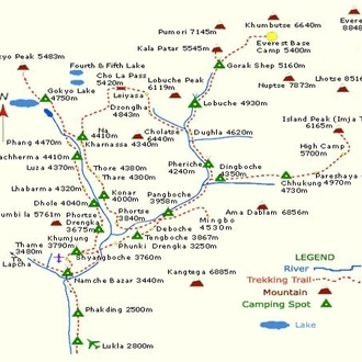 tourhub | Sherpa Expedition & Trekking | Island Peak Climbing | Tour Map