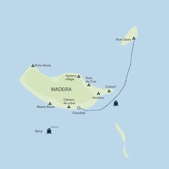 tourhub | Exodus Adventure Travels | Madeira Discovery − Premium Adventure | Tour Map