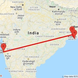 tourhub | Agora Voyages | Mumbai, Kolkata & Sunderban Mangrove Forest | Tour Map