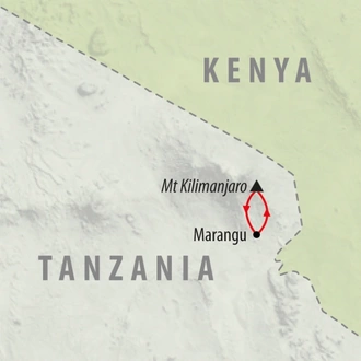 tourhub | On The Go Tours | Mt Kilimanjaro Climb - 8 days | Tour Map