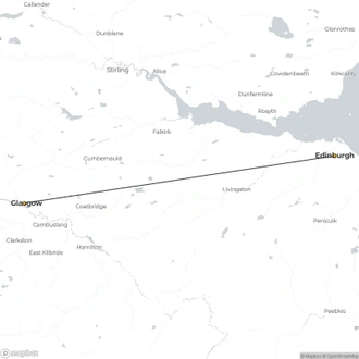 tourhub | Brightwater Holidays | Scotland: The Architecture of Glasgow and Edinburgh 7865 | Tour Map