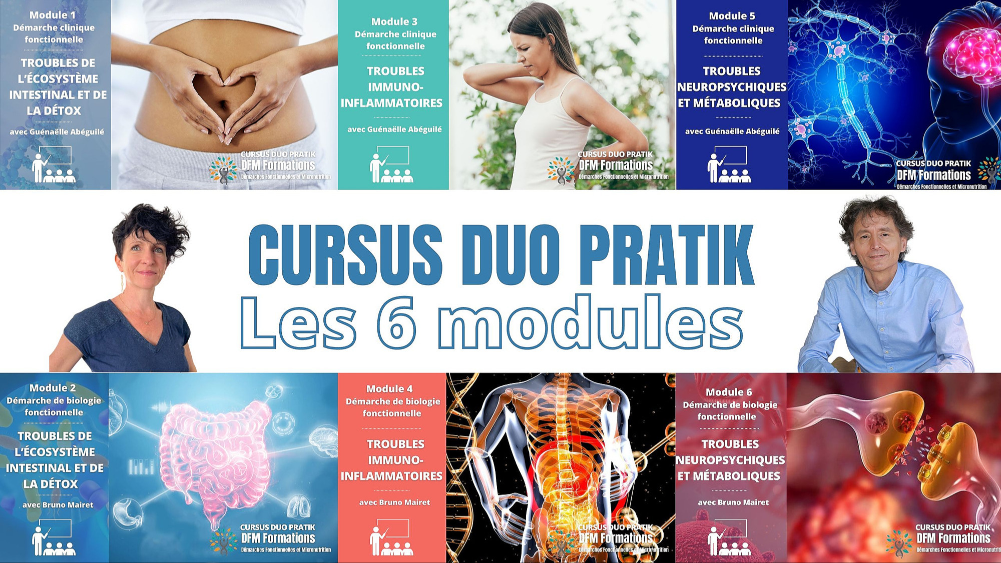 Représentation de la formation : CURSUS DUO PRATIK - 6 MODULES - PRESENTIEL