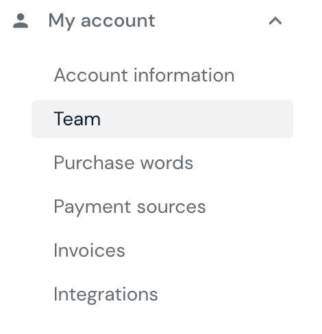 How can I add team members to my Draft account?