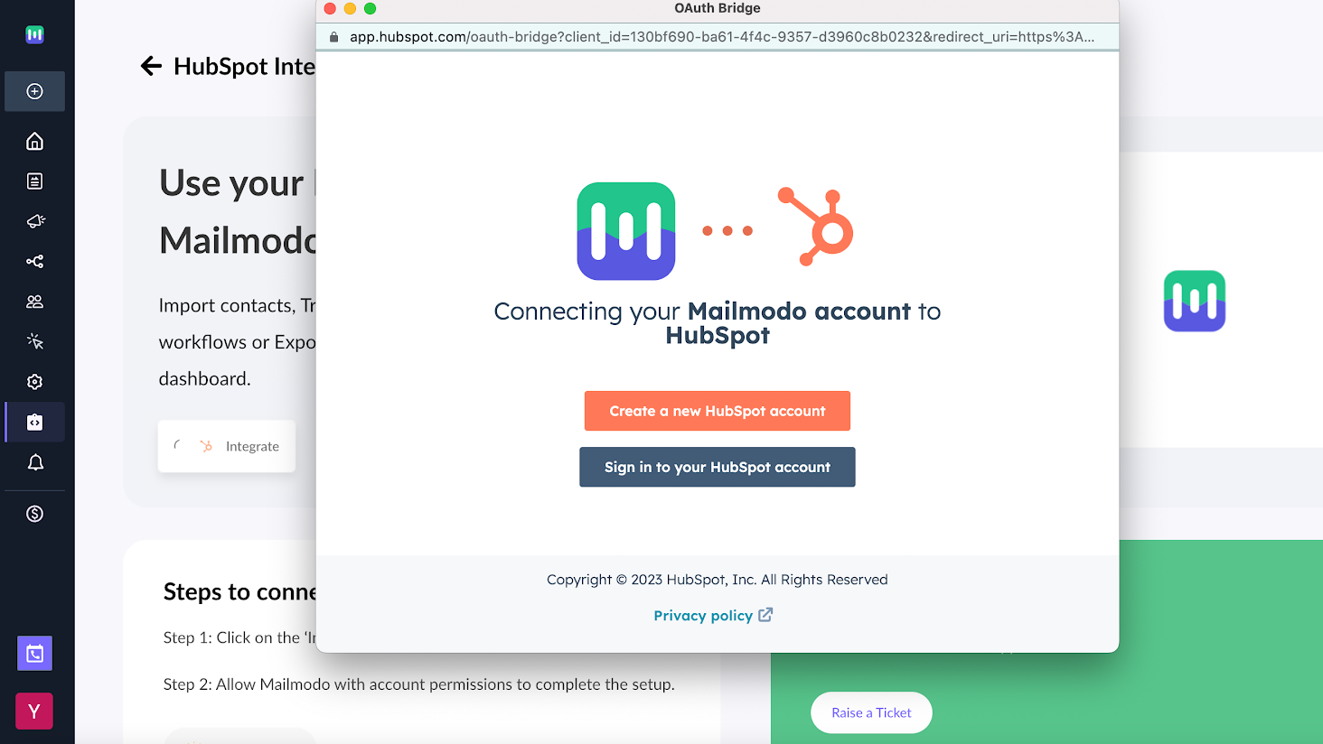 Getting started with HubSpot Integration