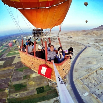 tourhub | Egypt cruise travel | Breathtaking 2-Day Luxor Adventure: Felucca Ride and Hot Air Balloon by Plane from Cairo 