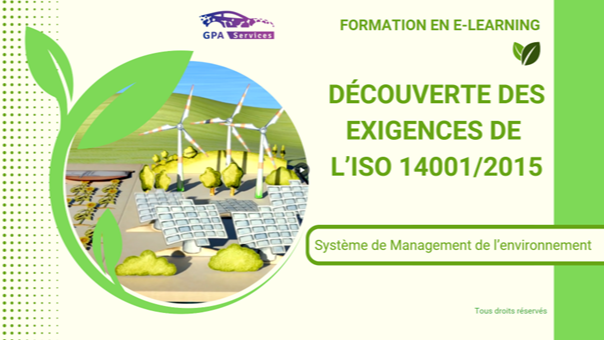 Représentation de la formation : FR_E-LEARNING ISO 14001/2015