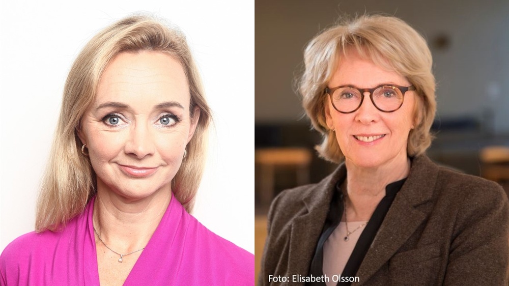 Anna Nilsson Vindefjärd, generalsekreterare Forska!Sverige och Lena Gustafsson, ordförande Forska!Sverige
