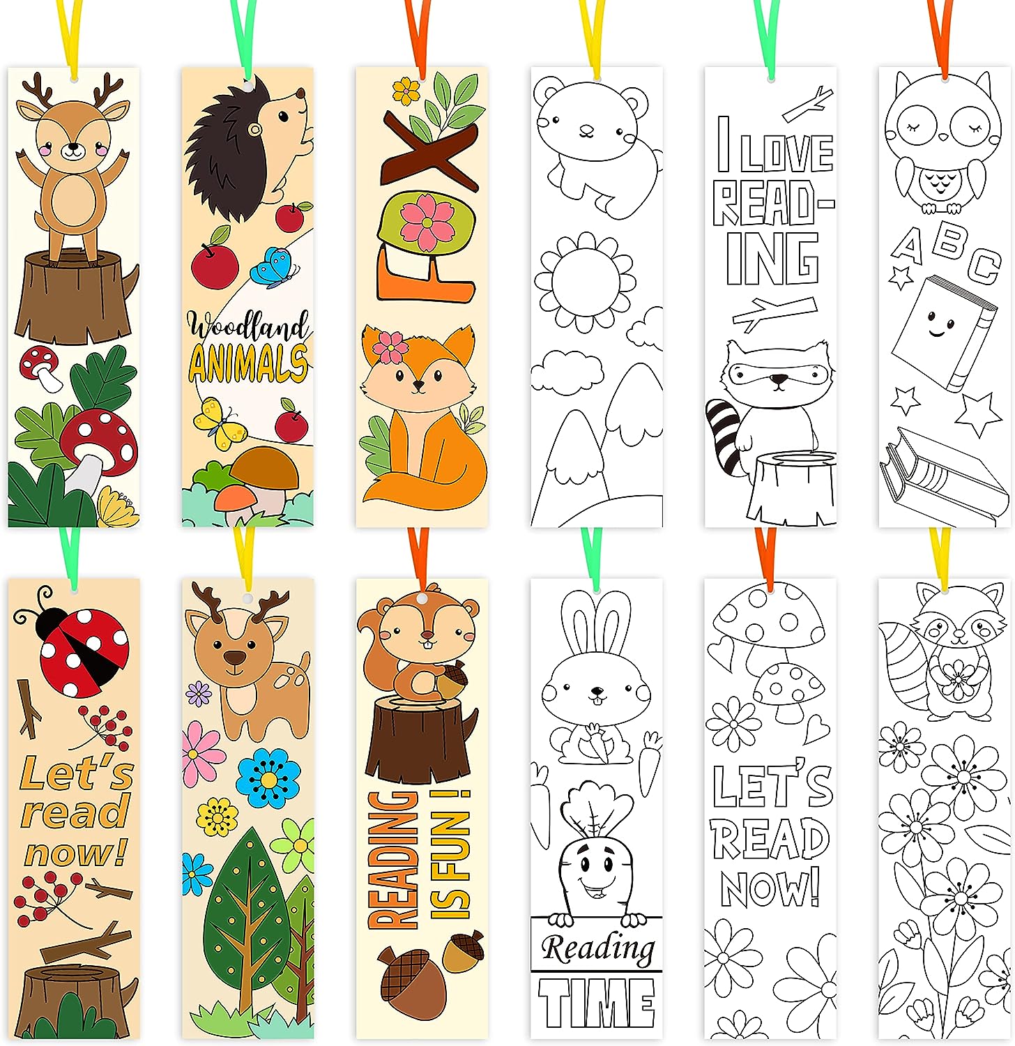 4 Free Printable Winter Coloring Bookmarks - A Peace of Werk By