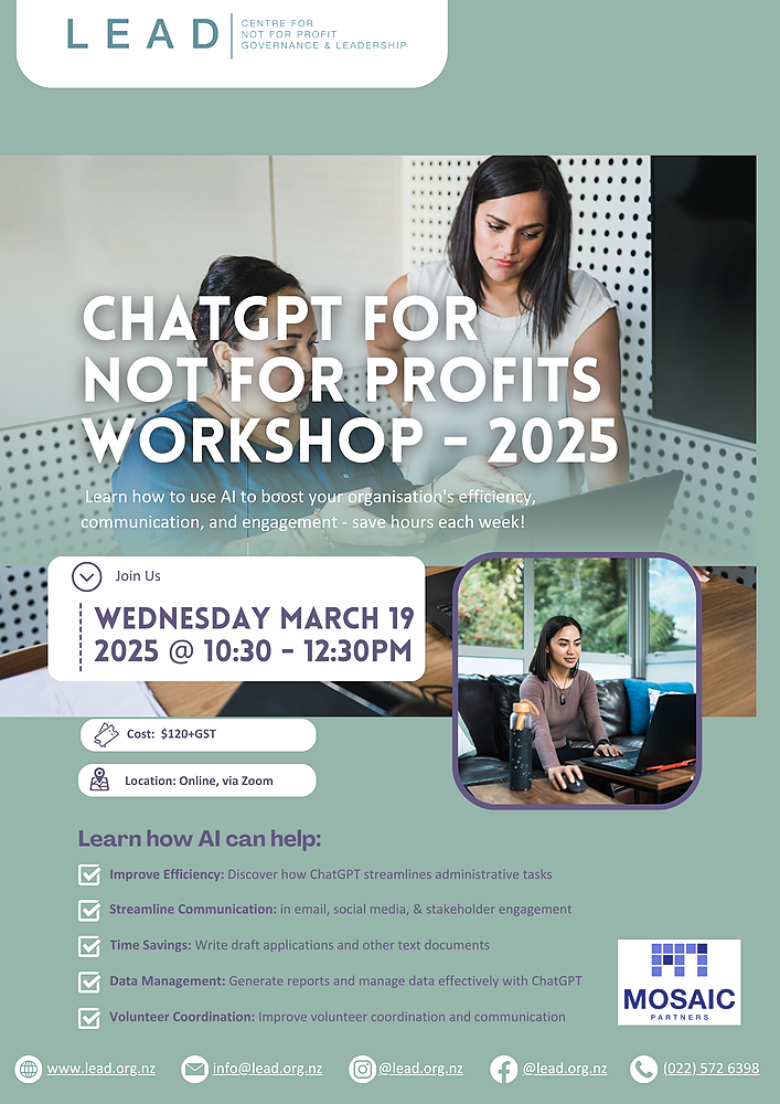 ChatGPT March 2025 workshop