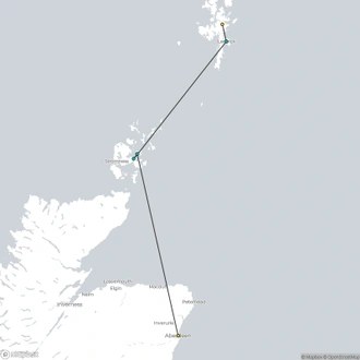 tourhub | Brightwater Holidays | Scotland: Orkney and Shetland by Air 5284 | Tour Map