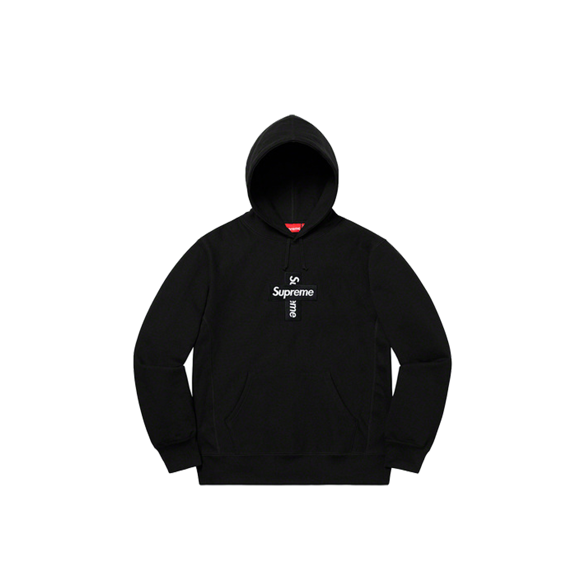 Cross Box Logo Hooded Sweatshirt Black (FW20)