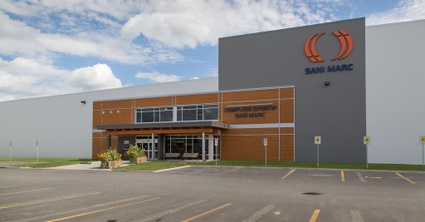 Façade du Complexe sportif Sani Marc de Victoriaville