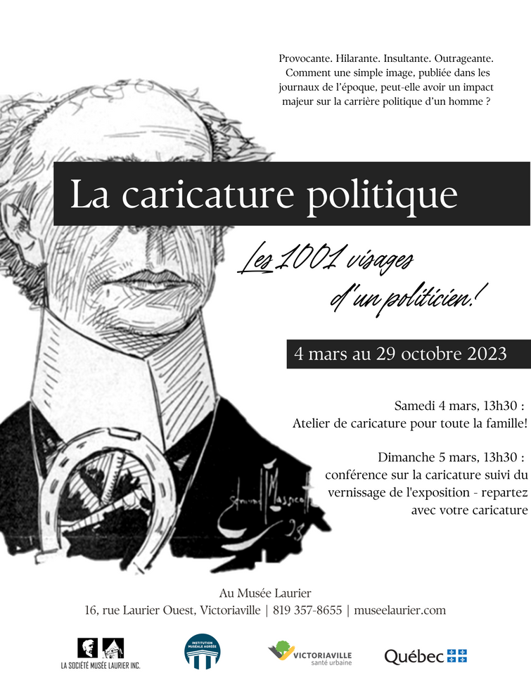 Vernissage de l'exposition sur la caricature politique
