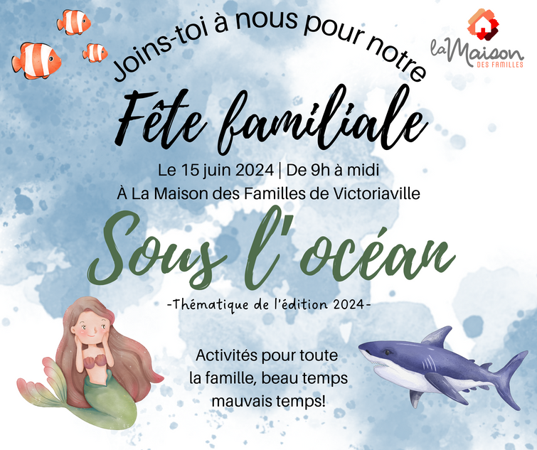 Affiche fête familiale