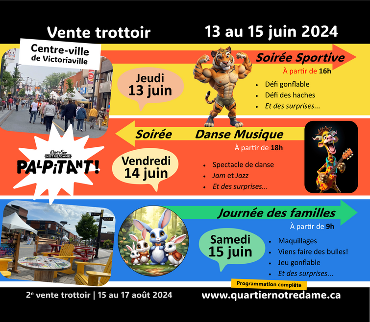 Affiche vente trottoir