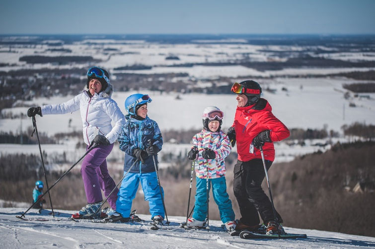 Ski en famille au Mont Gleason