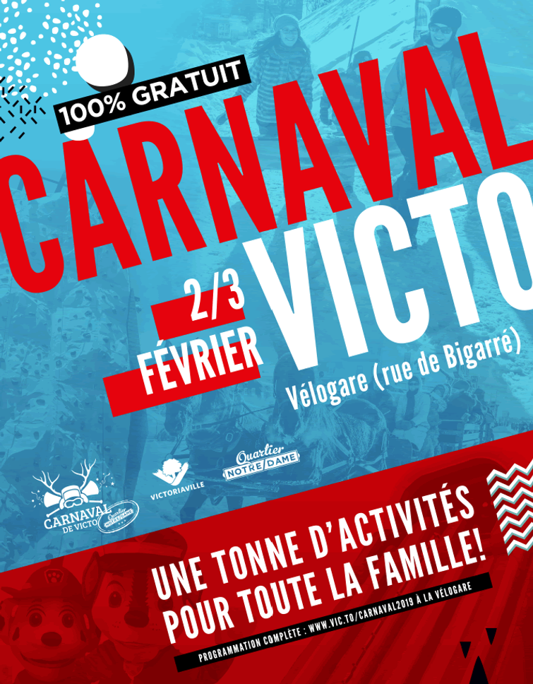 Affiche officielle du Carnaval de Victo 2019
