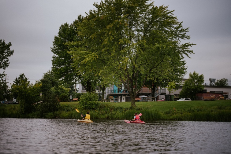 TVR: Canot et kayak en  plein coeur de la ville - Crédit photo: Les Maximes