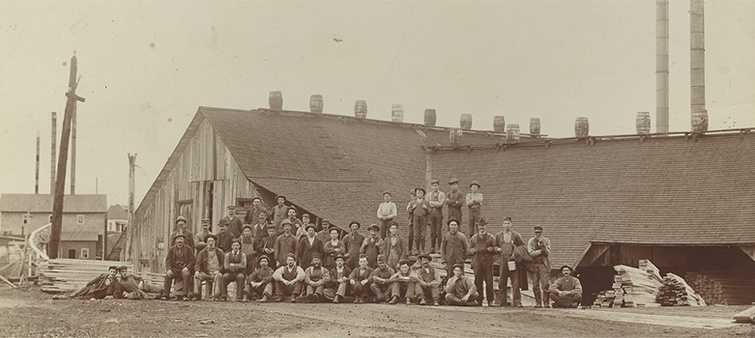 Employés du moulin à scie et de l’usine d’électricité en 1897