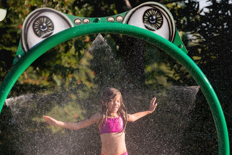 Aperçu du projet d'ajout de jeux d’eau de type « brumisateur » au parc des Goélands