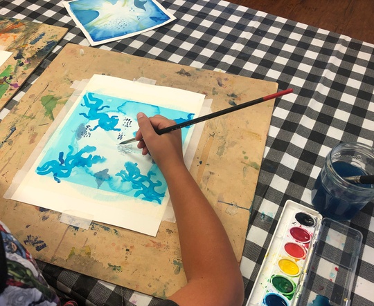 ARTree Community Arts Center Art on the Page - Big Kids Drawing and Painting  2